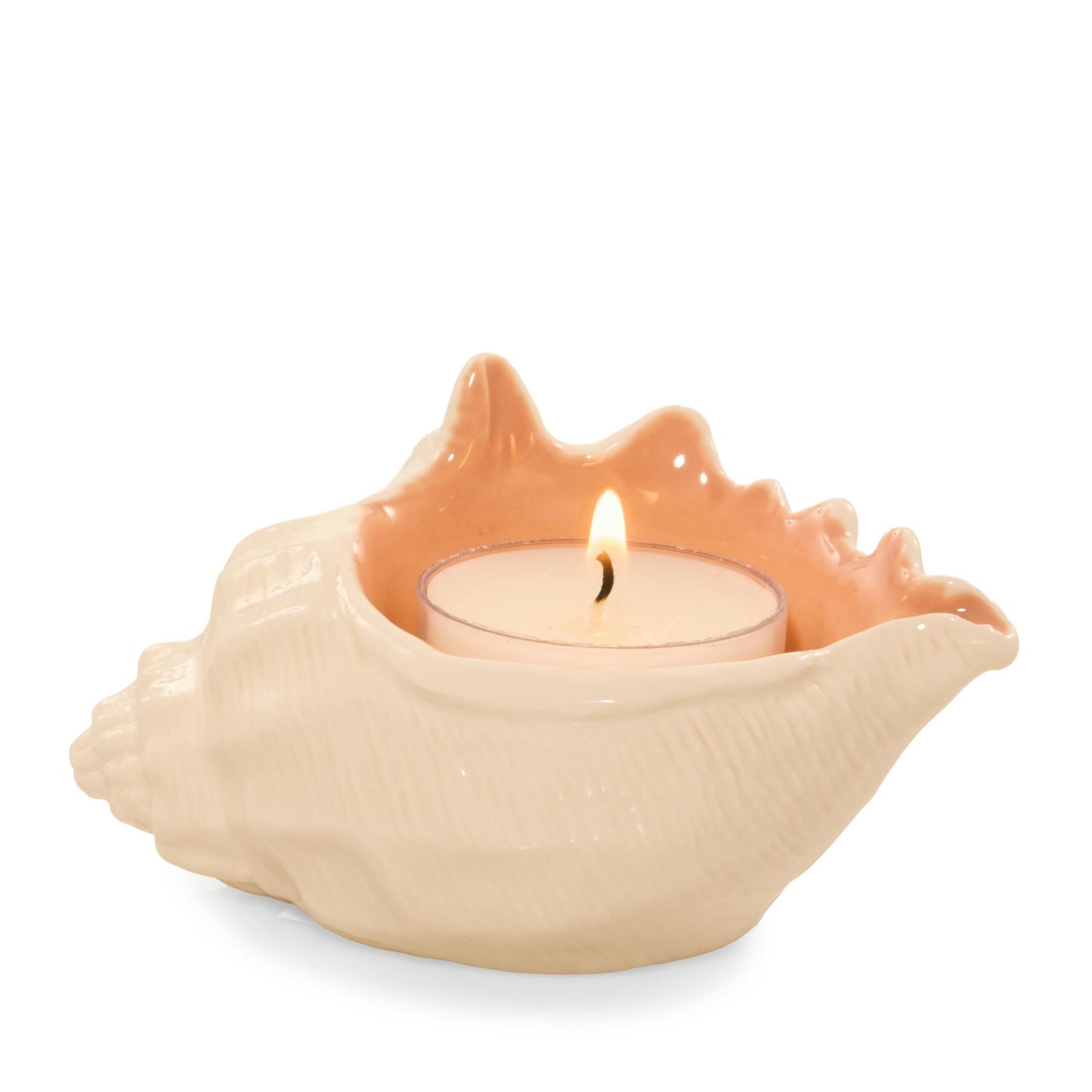 Seashell Tea Light Candle Holder (S23W9)