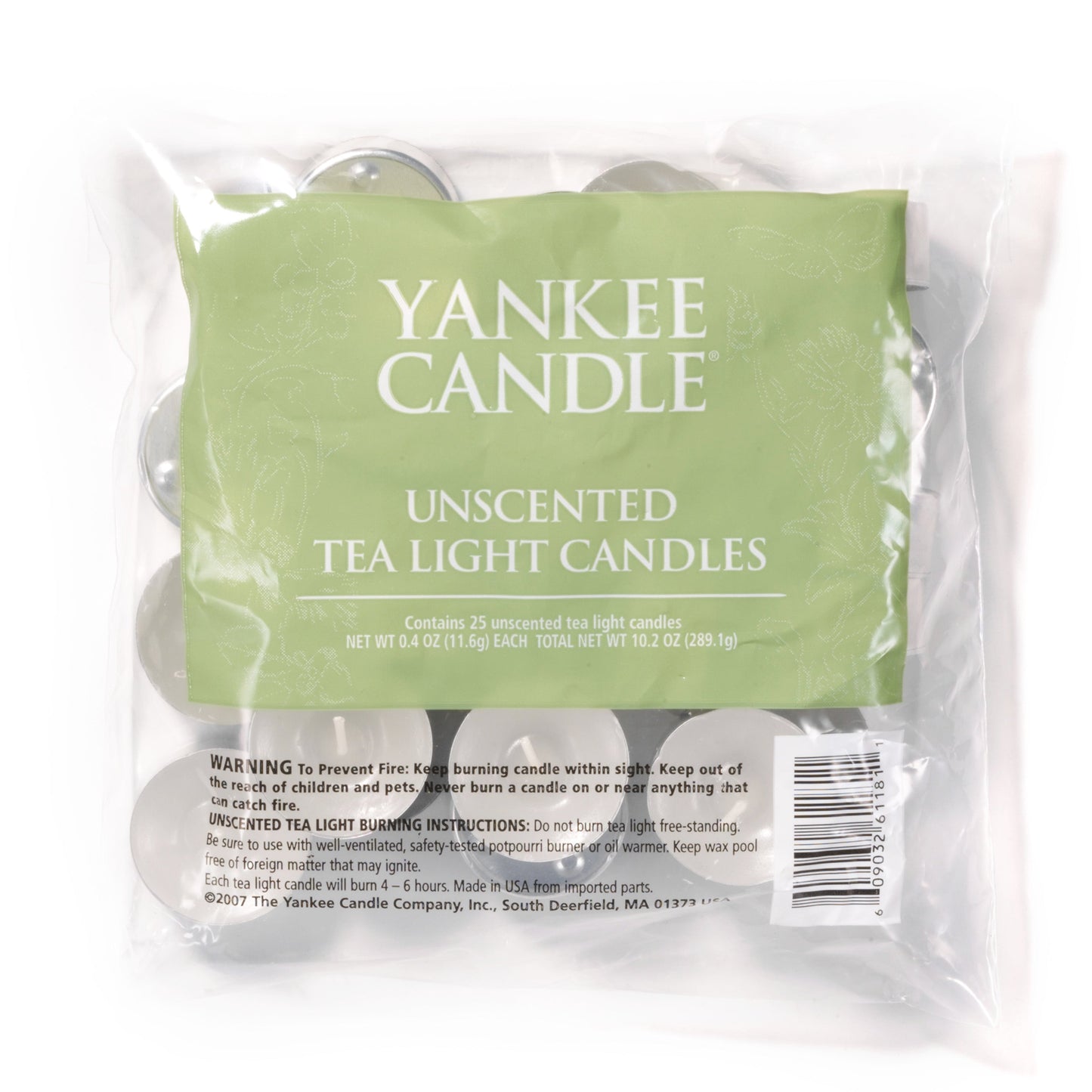 Unscented Tea Light Candles - Package of 25 Select 9-0575