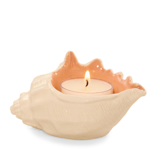 Seashell Tea Light Candle Holder (S23W9)