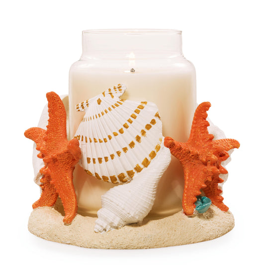 Seashell Jar Candle Holder (S2CEJ)