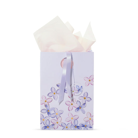 Purple Lilac Floral Gift Bag (S2UCE)