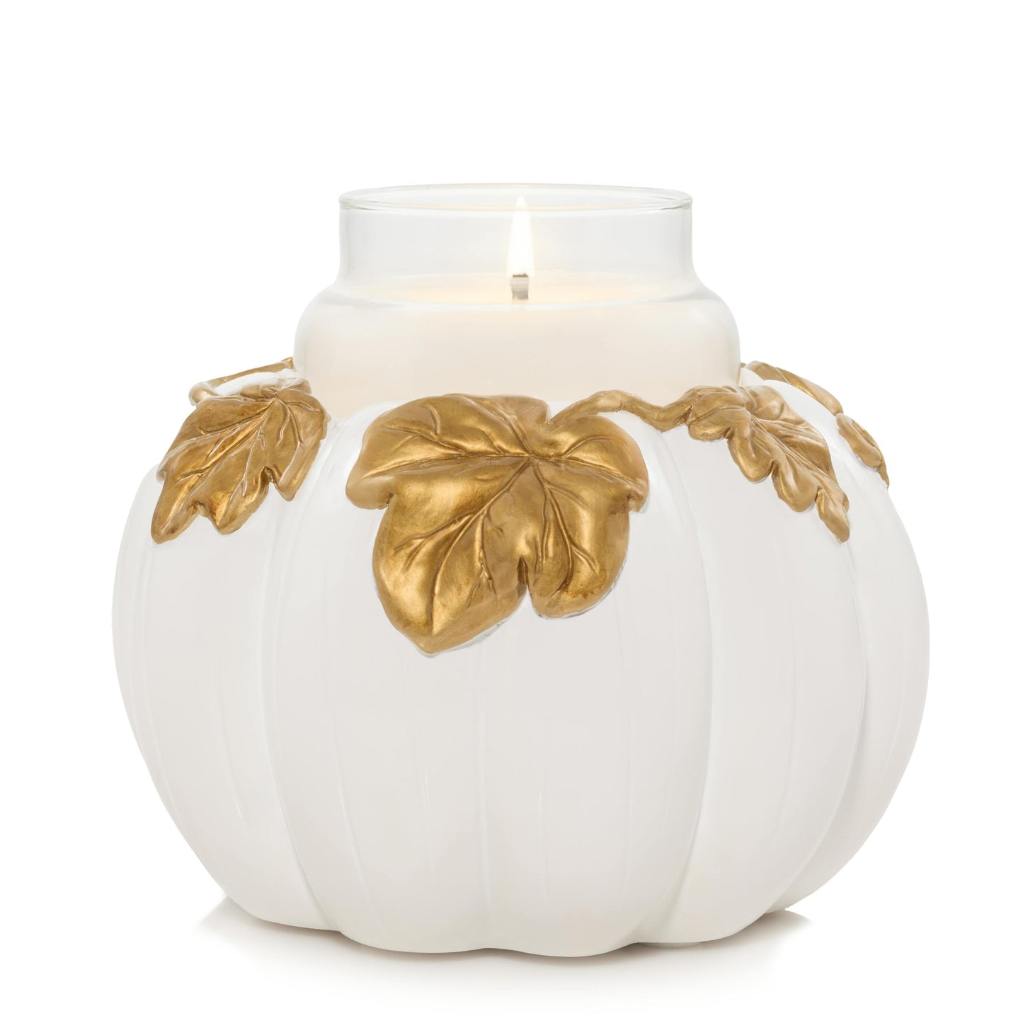White Pumpkin Resin Holder (S23KH)